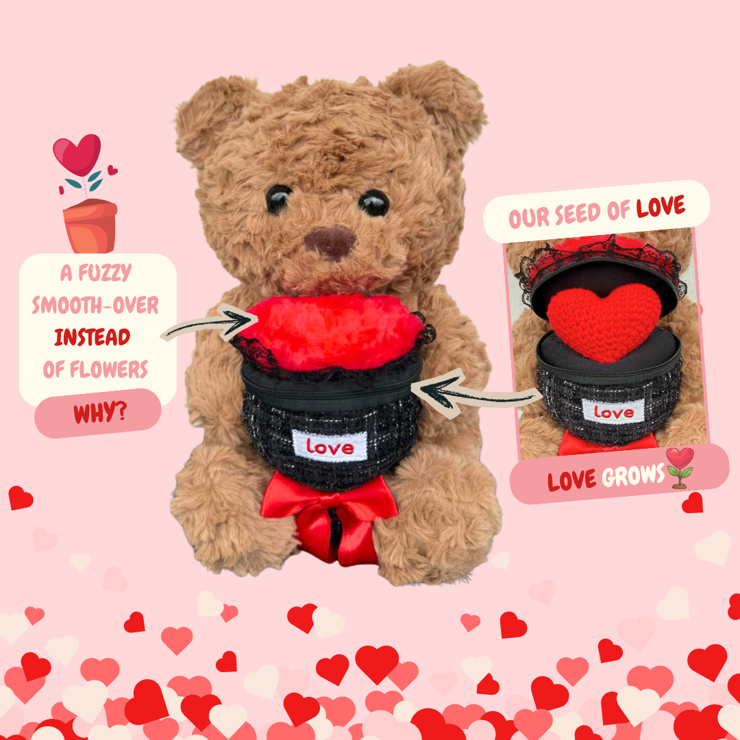 Seed of Love Teddy Bundle + Colette: Mini Soap Flower + Candle