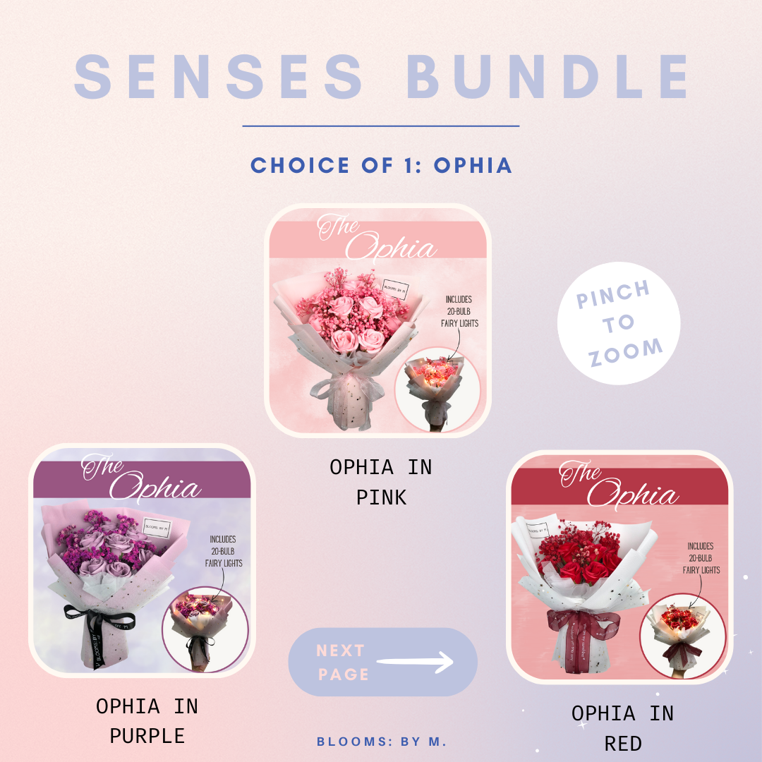 Mother's Day Senses Bundle - Ophia Soap Flowers Bouquet + Beryl's Chocolate (Halal) + Candle