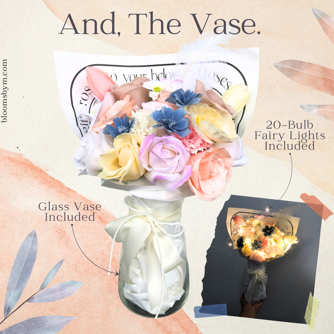 Stylish Yuna, And The Vase - Soap and Faux Flowers