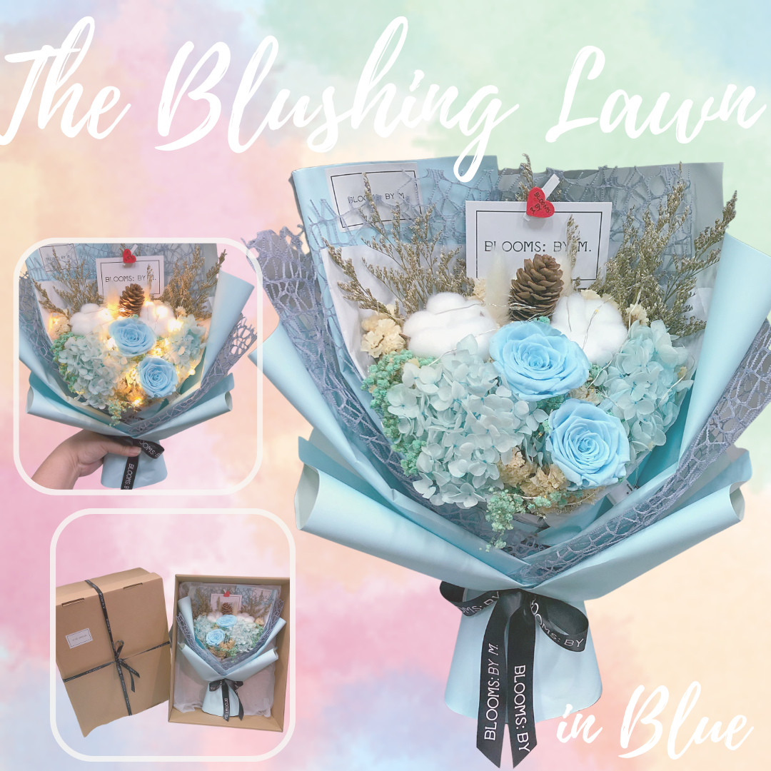 Top 2 - (Premium) Preserved Rose Flower Bouquet Box - The Blushing Lawn