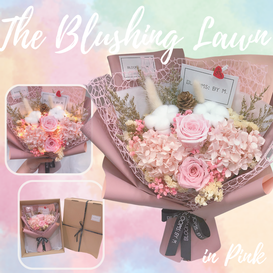 Top 2 - (Premium) Preserved Rose Flower Bouquet Box - The Blushing Lawn