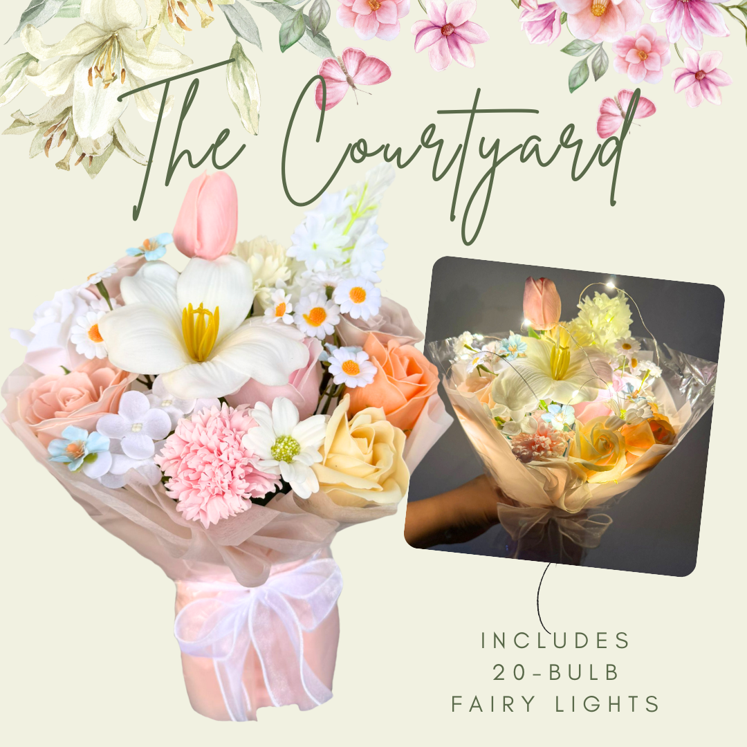 The Courtyard - Piyia (Soap + Faux Flower Bouquet)