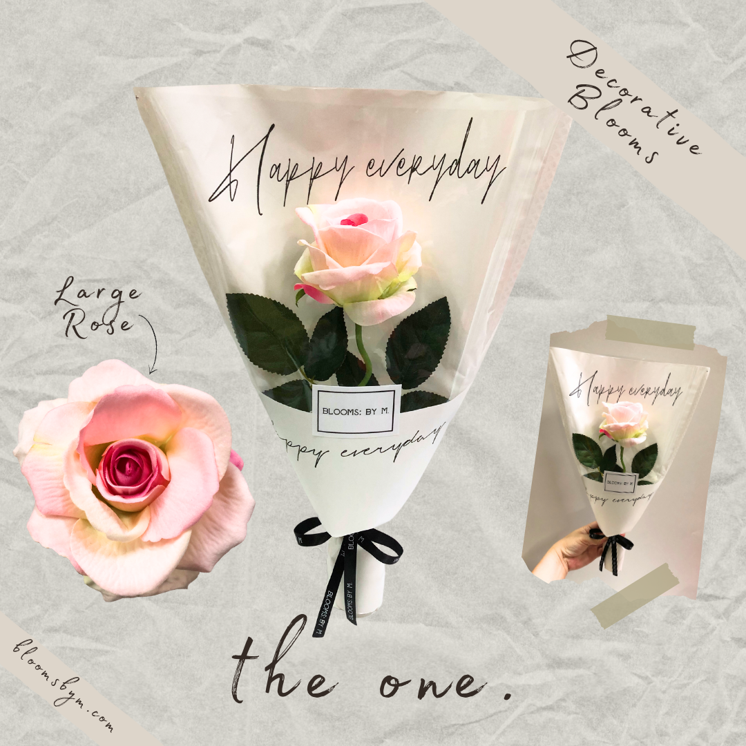 Seed of Love Teddy Bundle + The One Faux Flower Bouquet + Candle
