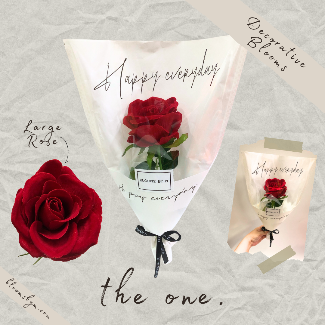 Seed of Love Teddy Bundle + The One Faux Flower Bouquet + Candle
