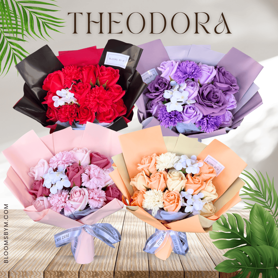 Theodora in Purple - Soap Flowers Bouquet