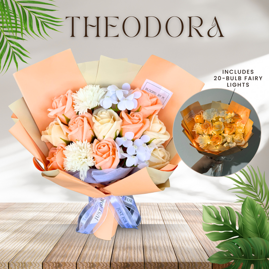 Theodora in Peach - Soap Flowers Bouquet