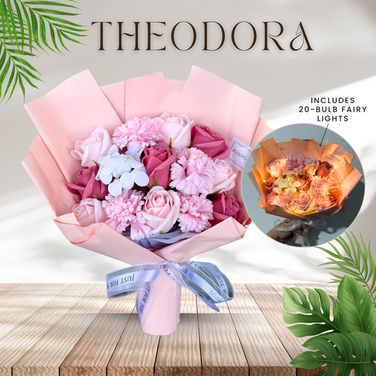 Theodora in Pink - Soap Flowers Bouquet