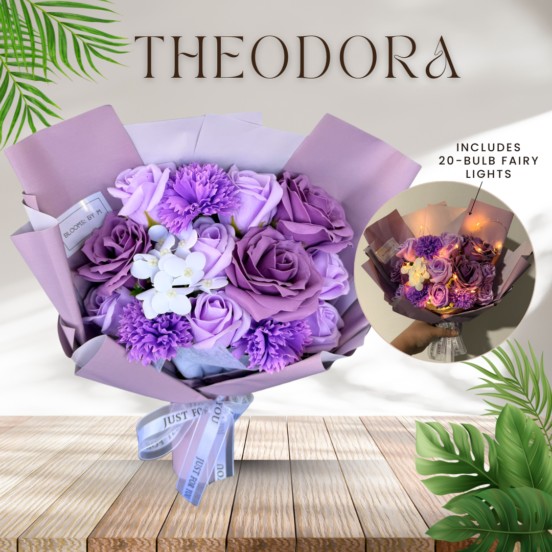 Theodora in Purple - Soap Flowers Bouquet