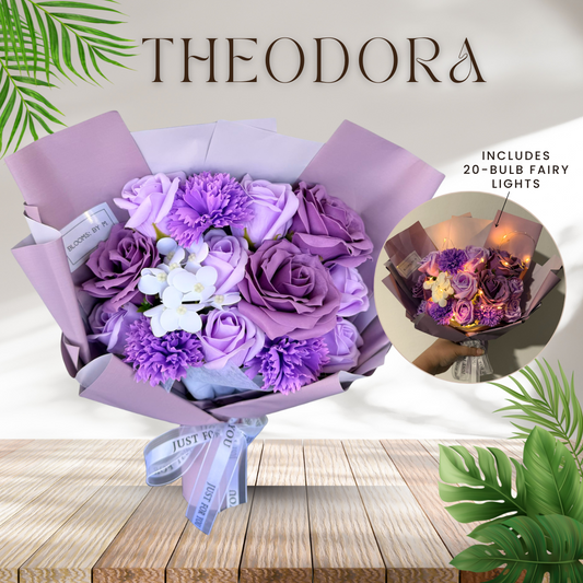 Theodora in Purple - Soap Flowers Bouquet