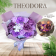 Theodora in Purple - Soap Flowers Bouquet