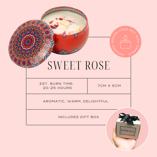 I Can Candles - Sweet Rose