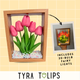 Tyra Tulips Frame - Pink (Soap Flowers)