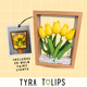 Tyra Tulips Frame - Yellow (Soap Flowers)