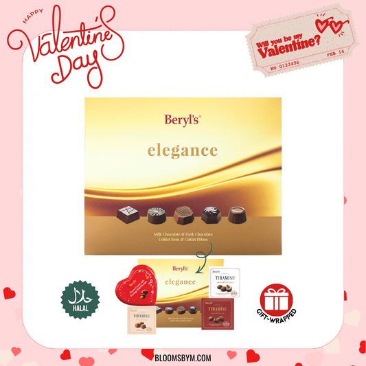 VDay 2026 - [Halal] Beryl's Elegance Milk & Dark Choc (160G)