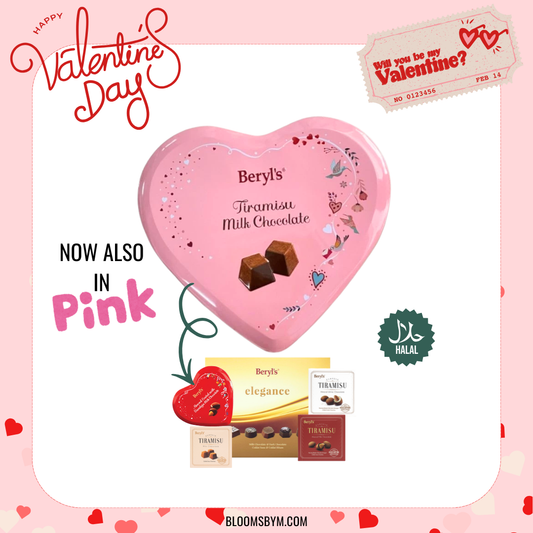 VDay 2026 - [Halal] Beryl's Heart Tin Tiramisu Milk Choc (80G)
