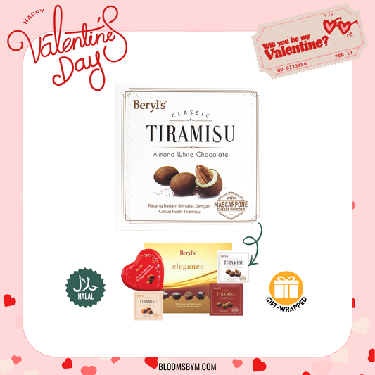 VDay 2026 - Halal] Beryl's Tiramisu Almond White Chocolate (65G)
