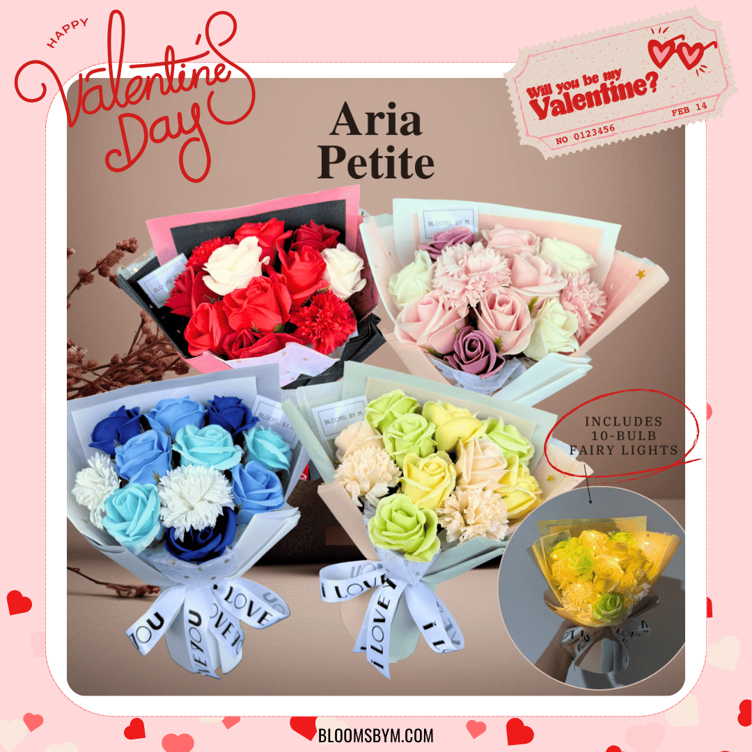 VDay 2026 - Best Sellers - Aria Petite - Soap Flowers Bouquet