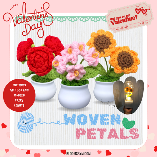 VDay 2026 - Best Sellers - Woven Petals - Crochet Knit Flowers
