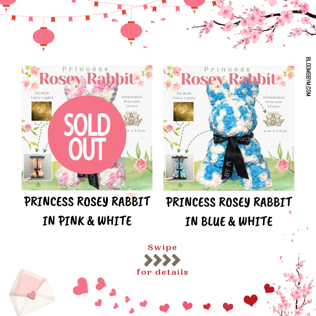 Rosey Rabbit And Ribbit Top 4 - (Premium-Large) Foam Flower - Princess Rosey Rabbit – BLOOMS: BY M.