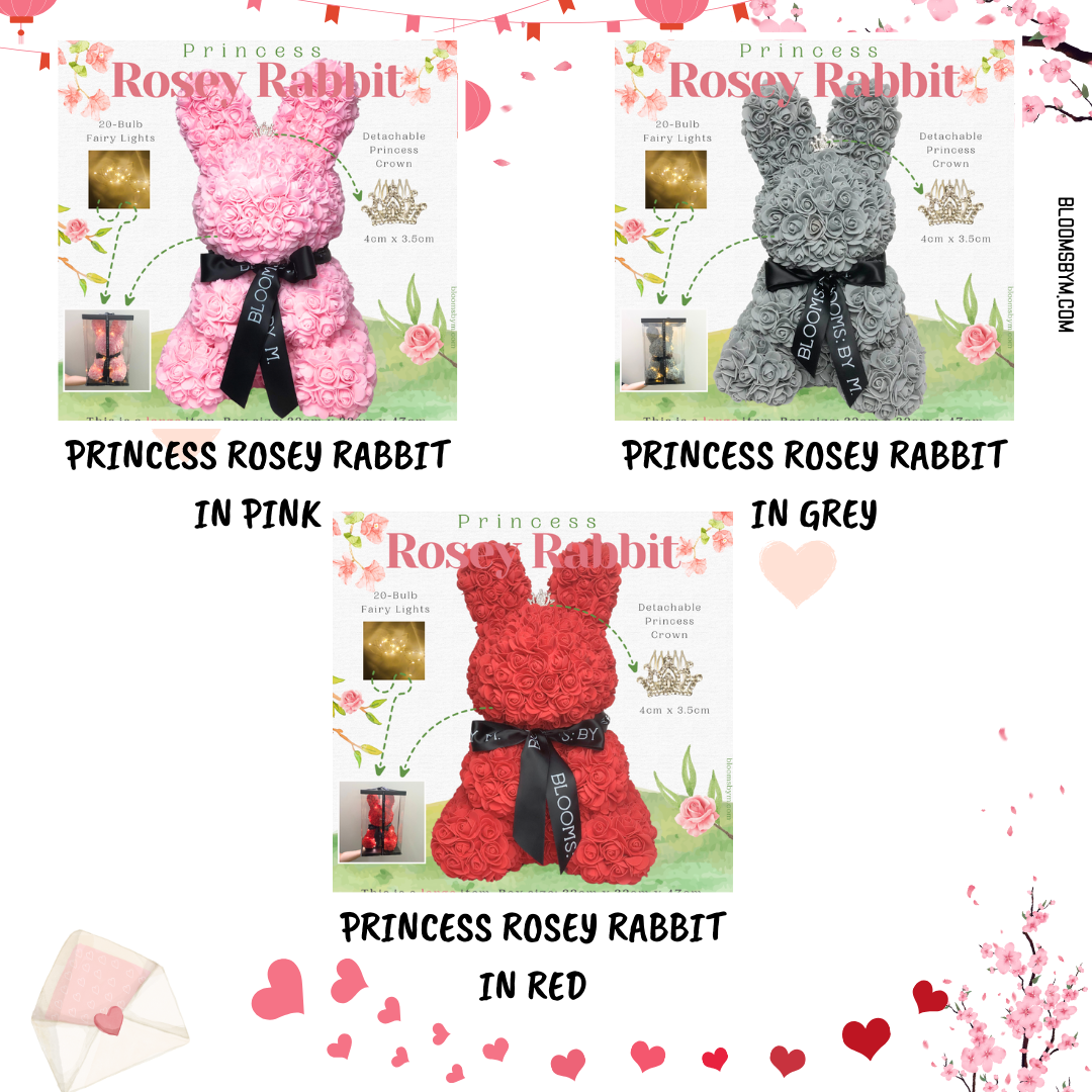 Rosey Rabbit And Ribbit Top 4 - (Premium-Large) Foam Flower - Princess Rosey Rabbit – BLOOMS: BY M.