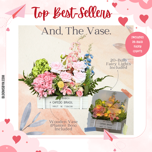 Top 10 Best Selling Flowers - Charming Garden Moet, And The Vase - Faux Flowers