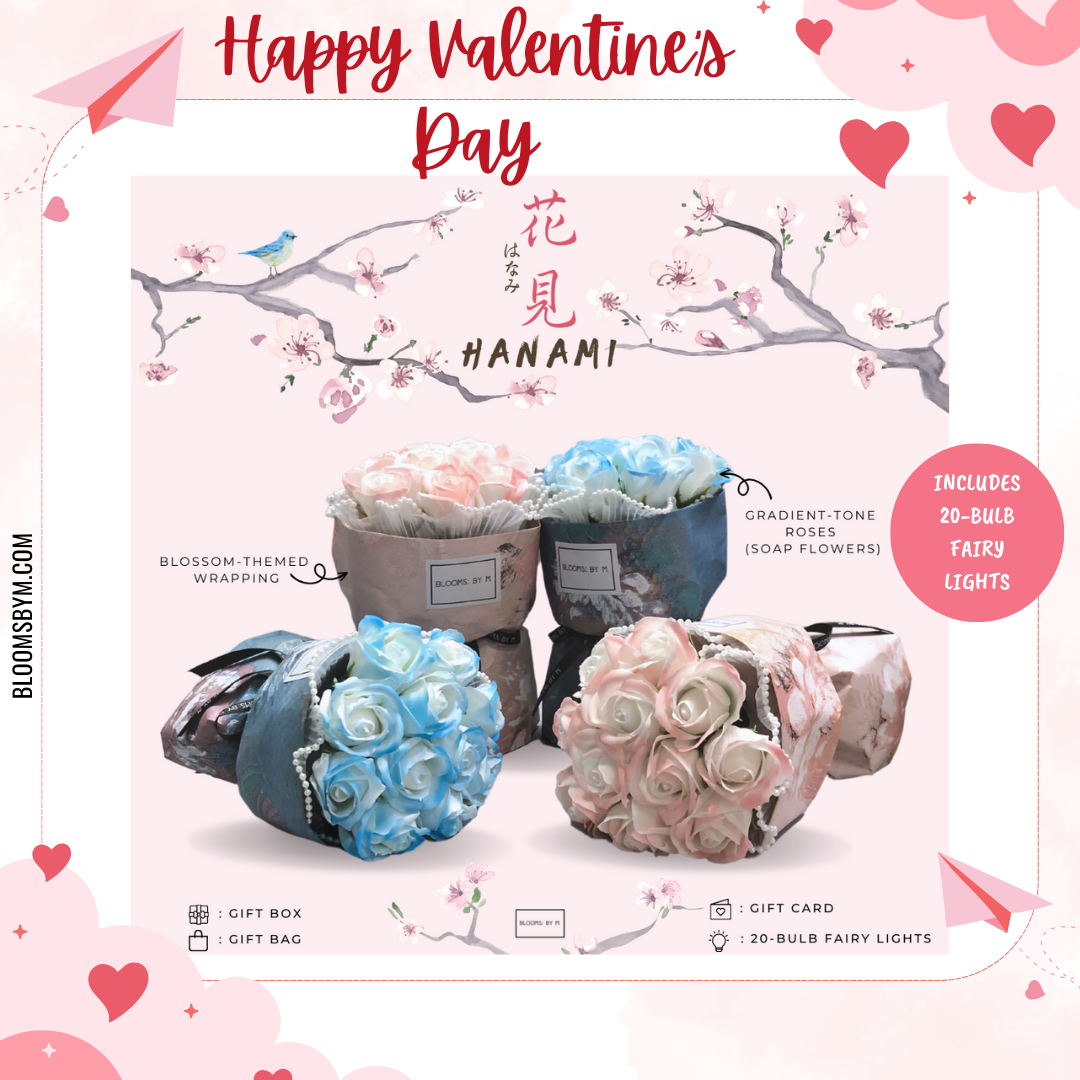 Valentine's Day - Top 10 Best Selling Flowers - Soap Flower Roses Bouquet Box -  Hanami [ 花 見 - はなみ]