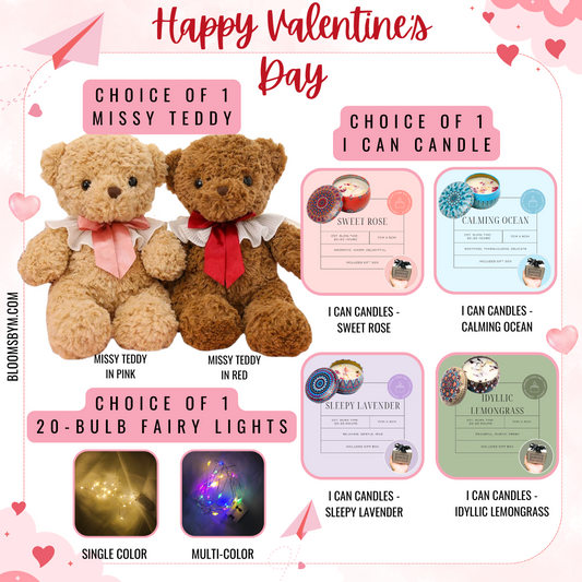 Valentine's Day - Missy Teddy + I Can Candles Bundle