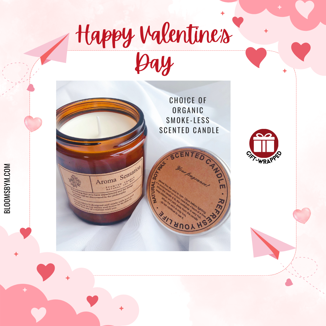 Valentine's Day - Nature's Scent: Tuberose Jade Organic Smokeless Candle