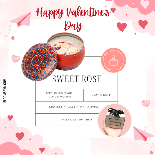 Valentine's Day - I Can Candles - Sweet Rose