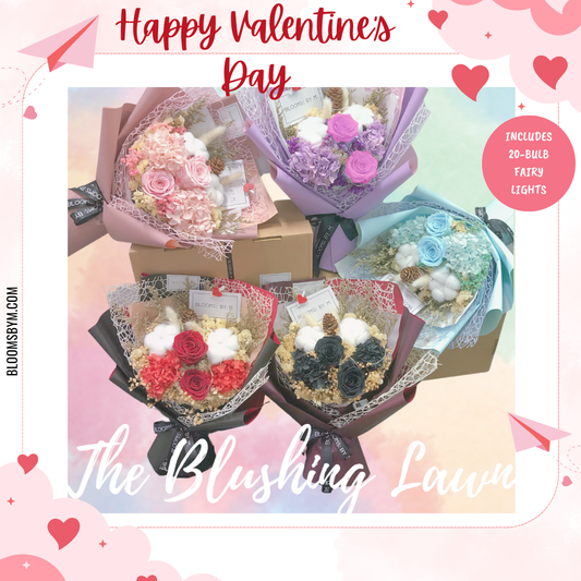 Valentine's Day - Top 10 Best Selling Flowers - Preserved Rose Flower Bouquet Box - The Blushing Lawn