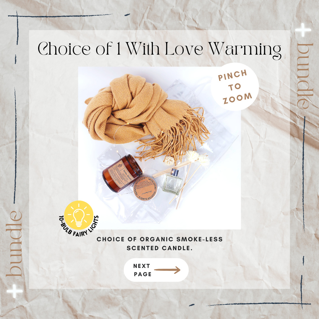 With Love Warming Gift Set + Soap Flowers Misty Bouquet Bundle