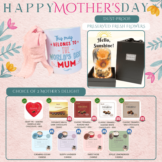 World's Best Mum Bundle - Preserved Flowers - Hello Sunshine