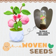 Woven Seeds - Crochet Plants - Peach