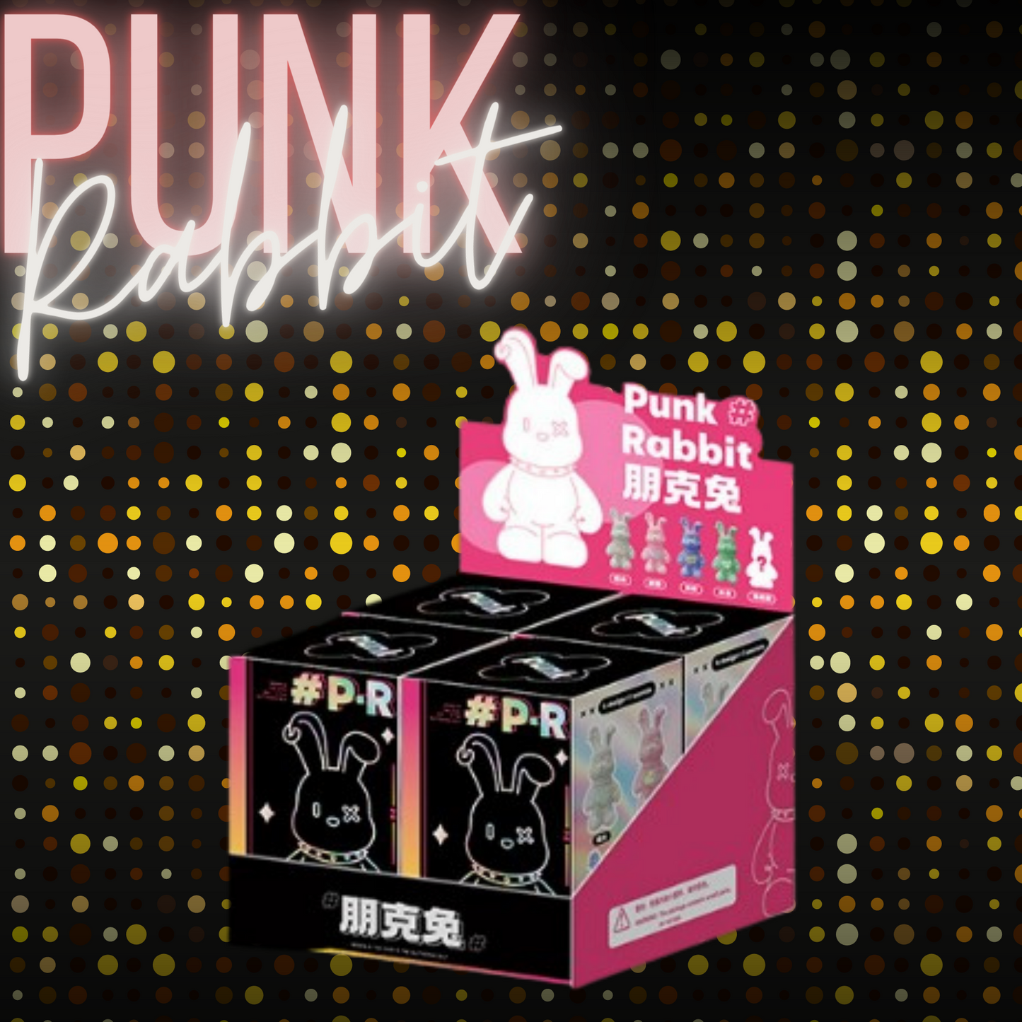 Blind Box: Punk Rabbit (1 Set - 4 Boxes)