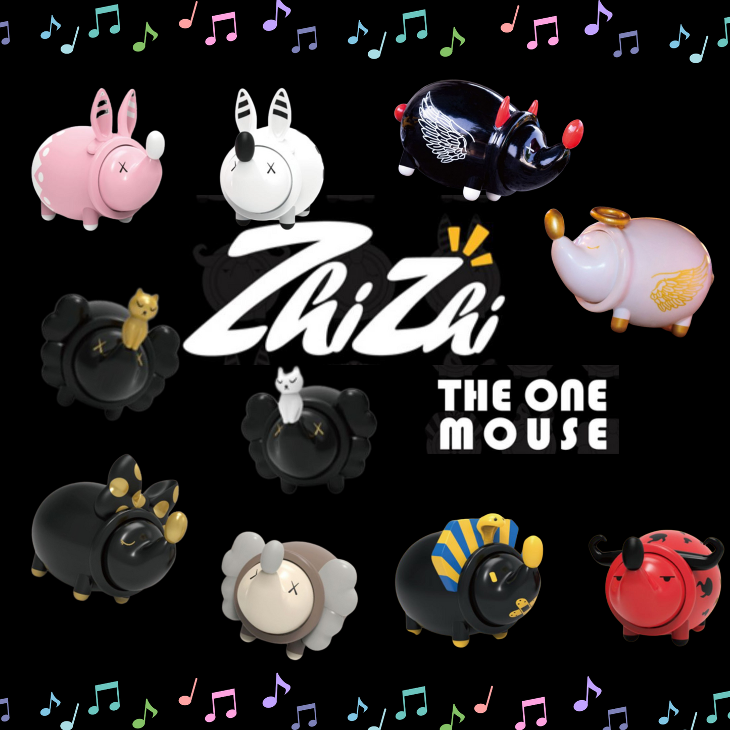 Blind Box: The Zhi Zhi Mouse (1 Set - 8 Boxes)