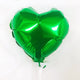 Heart-Shaped Inflated Foil Balloon in Green (Small)
