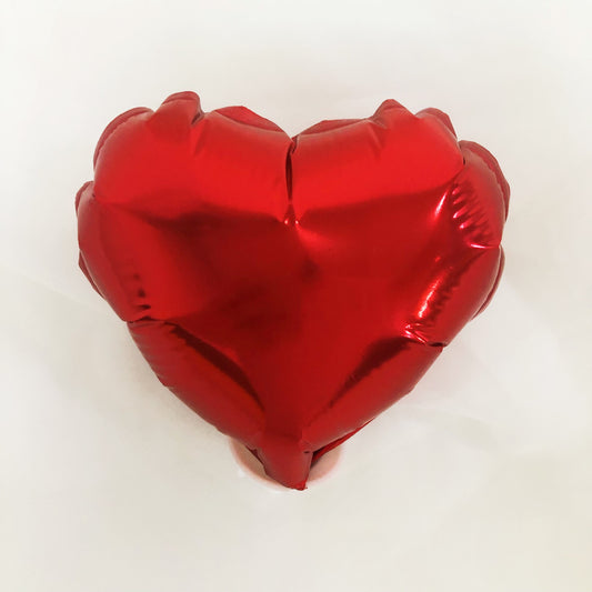 Heart-Shaped Inflated Foil Balloon in Red (Small)