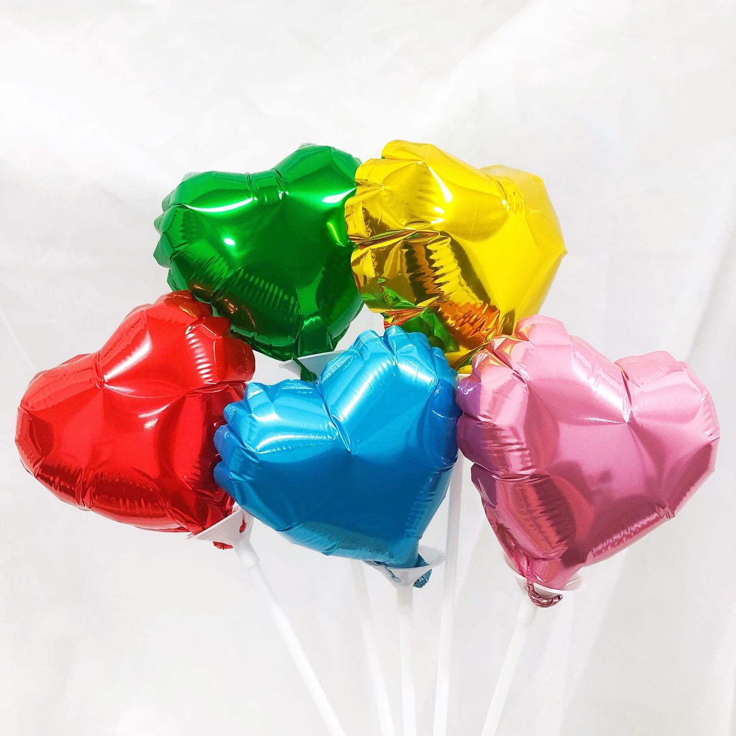 Heart-Shaped Inflated Foil Balloon in Green (Small)