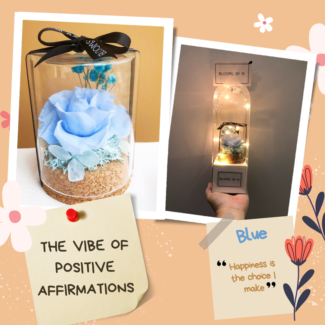 Positive Blue Vibe of Positive Affirmations in Blue (Mini) – BLOOMS: BY M.